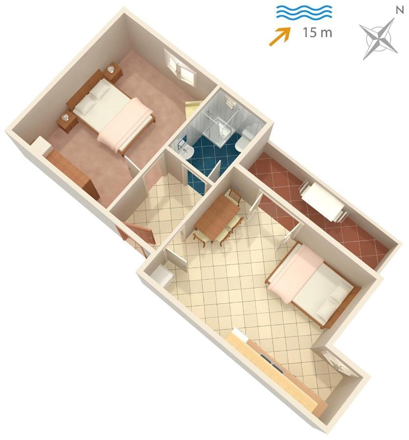 Apartman By The Sea Kali, Ugljan - 837 Kali
